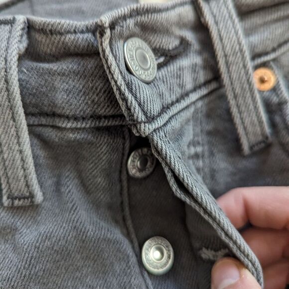 Levi's Women's Wedgie Straight Break A Leg High Rise Button Fly Jeans 25 - Picture 6 of 6